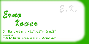 erno kover business card